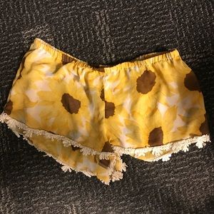 Show me your Mumu - Sunflower print shorts